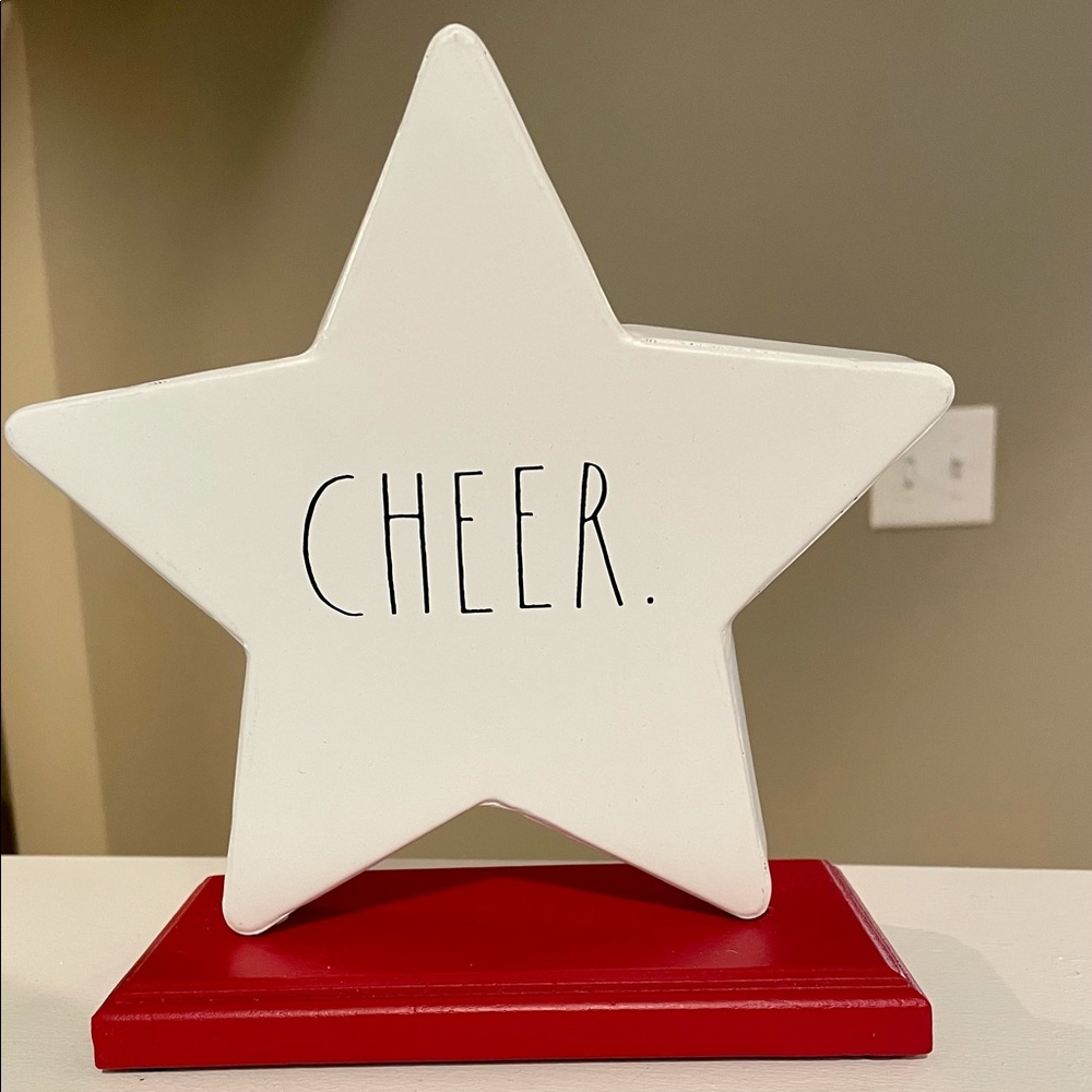 Rae Dunn “Cheer” Star Decor
